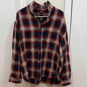 Vans Red and Blue Flannel Shirt
